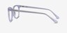 Kaleidoscope Iridescent Clear AcetateEyeglass Frames from EyeBuyDirect, Side View