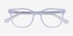 Kaleidoscope Iridescent Clear AcetateEyeglass Frames from EyeBuyDirect, Closed View