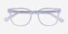 Kaleidoscope Iridescent Clear AcetateEyeglass Frames from EyeBuyDirect, Closed View