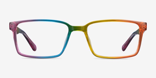 Unity Rainbow PlasticEyeglass Frames from EyeBuyDirect, Front View