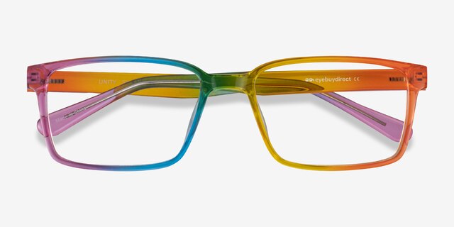 Unity Rainbow PlasticEyeglass Frames from EyeBuyDirect, Closed View