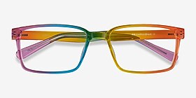 Unity Arc-en-ciel Plastique Montures de lunettes de vue d'EyeBuyDirect, Vue Rapprochée