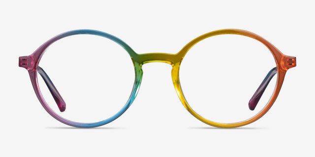 Diversity Rainbow PlasticEyeglass Frames from EyeBuyDirect, Front View