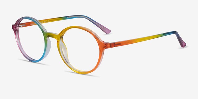 Diversity Rainbow PlasticEyeglass Frames from EyeBuyDirect, Angle View
