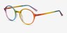 Diversity Rainbow PlasticEyeglass Frames from EyeBuyDirect, Angle View