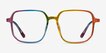 Bright Rainbow PlasticEyeglass Frames from EyeBuyDirect, Front View