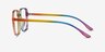 Bright Rainbow PlasticEyeglass Frames from EyeBuyDirect, Side View