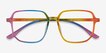 Bright Rainbow PlasticEyeglass Frames from EyeBuyDirect, Closed View