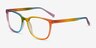Optimist Rainbow PlasticEyeglass Frames from EyeBuyDirect, Angle View
