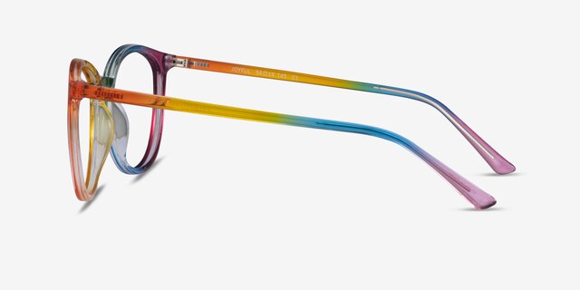 Joyful Rainbow PlasticEyeglass Frames from EyeBuyDirect, Side View