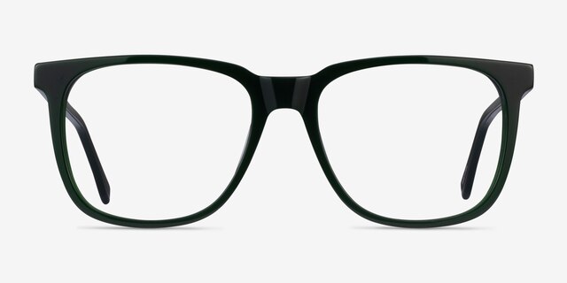 Latitude Green AcetateEyeglass Frames from EyeBuyDirect, Front View