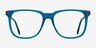 Latitude Clear Blue AcetateEyeglass Frames from EyeBuyDirect, Front View