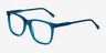 Latitude Clear Blue AcetateEyeglass Frames from EyeBuyDirect, Angle View