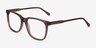 Latitude Clear Brown AcetateEyeglass Frames from EyeBuyDirect, Angle View