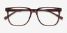 Latitude Clear Brown AcetateEyeglass Frames from EyeBuyDirect, Closed View