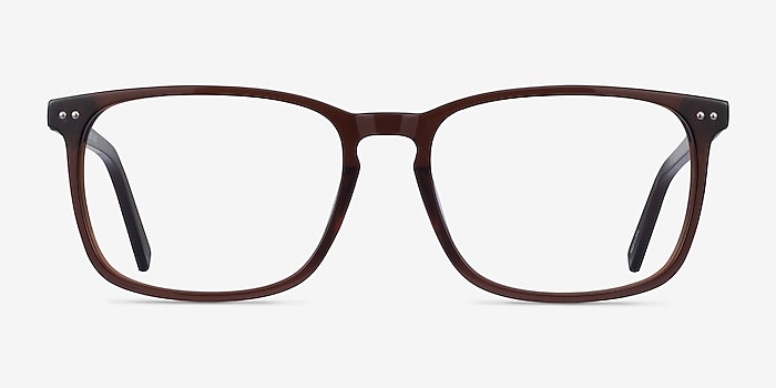 California Clear Brown Acetate Eyeglass Frames from EyeBuyDirect