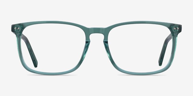 California Clear Green AcetateEyeglass Frames from EyeBuyDirect, Front View