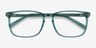 California Clear Green AcetateEyeglass Frames from EyeBuyDirect, Closed View