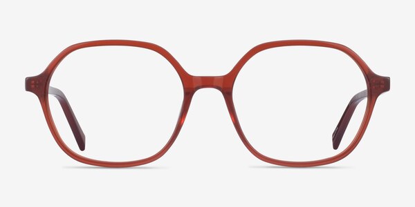 Pigment Terracotta Red Acetate Eyeglass Frames