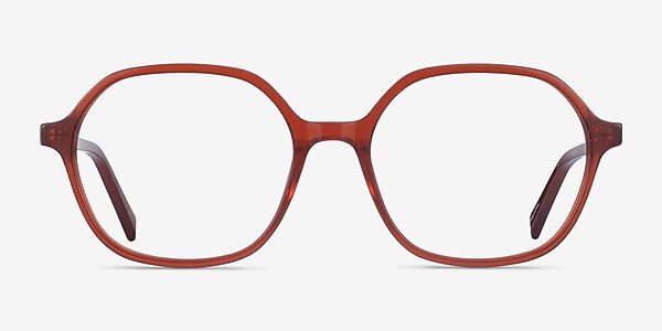 Pigment Terracotta Red Acetate Eyeglass Frames