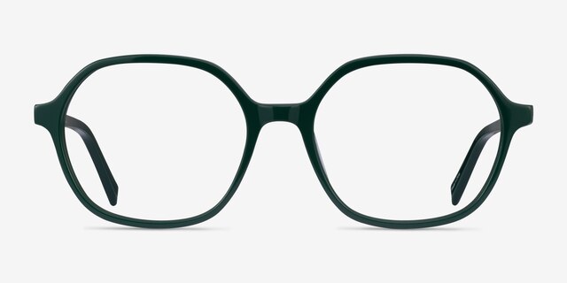 Pigment Green AcetateEyeglass Frames from EyeBuyDirect, Front View