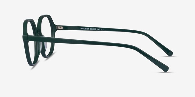 Pigment Green AcetateEyeglass Frames from EyeBuyDirect, Side View