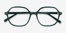 Pigment Green AcetateEyeglass Frames from EyeBuyDirect, Closed View