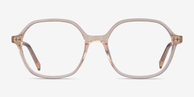 Pigment Clear Yellow AcetateEyeglass Frames from EyeBuyDirect, Front View