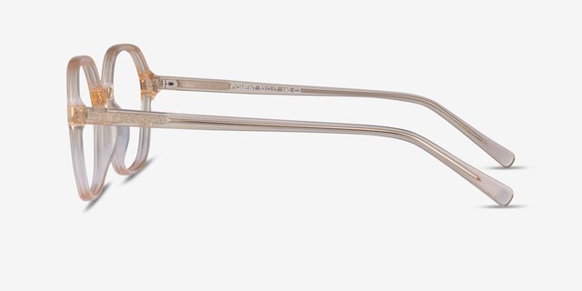 Pigment Clear Yellow AcetateEyeglass Frames from EyeBuyDirect, Side View