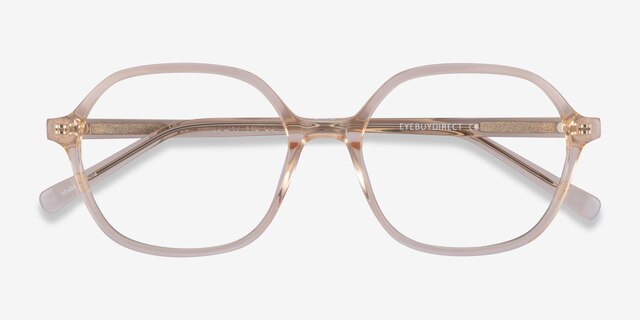Pigment Clear Yellow AcetateEyeglass Frames from EyeBuyDirect, Closed View