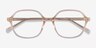 Pigment Clear Yellow AcetateEyeglass Frames from EyeBuyDirect, Closed View