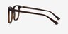 Boreal Clear Brown AcetateEyeglass Frames from EyeBuyDirect, Side View