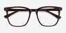 Boreal Clear Brown AcetateEyeglass Frames from EyeBuyDirect, Closed View