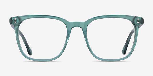 Boreal Clear Green AcetateEyeglass Frames from EyeBuyDirect, Front View