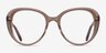 Peony Clear Brown AcetateEyeglass Frames from EyeBuyDirect, Front View