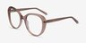 Peony Clear Brown AcetateEyeglass Frames from EyeBuyDirect, Angle View
