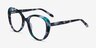 Peony Blue Tortoise AcetateEyeglass Frames from EyeBuyDirect, Angle View