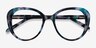 Peony Blue Tortoise AcetateEyeglass Frames from EyeBuyDirect, Closed View