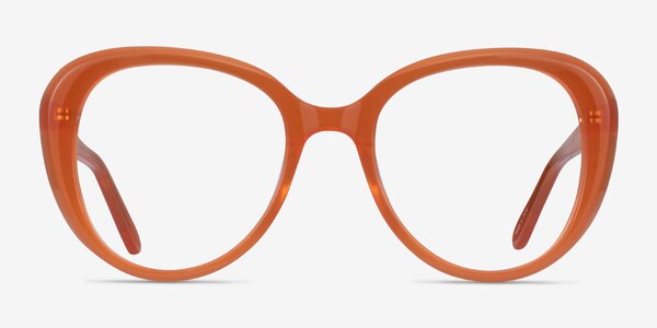 Peony Clear Orange Acetate Eyeglass Frames