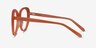 Peony Clear Orange AcetateEyeglass Frames from EyeBuyDirect, Side View