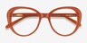 Peony Clear Orange AcetateEyeglass Frames from EyeBuyDirect, Closed View