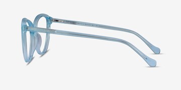 Destin Cat Eye Clear Blue Glasses for Women