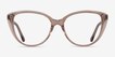 Destin Clear Brown AcetateEyeglass Frames from EyeBuyDirect, Front View