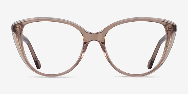 Destin Clear Brown Acetate Eyeglass Frames