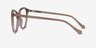Destin Clear Brown AcetateEyeglass Frames from EyeBuyDirect, Side View