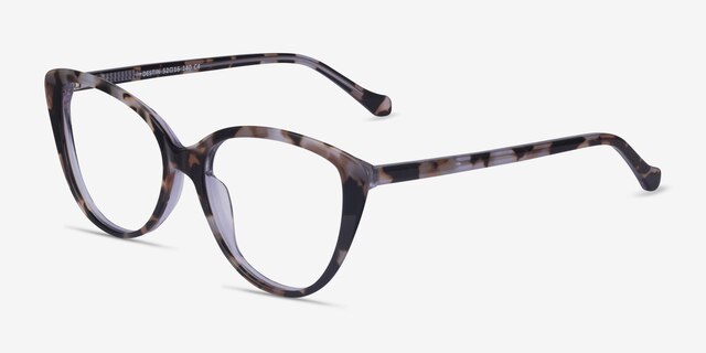 Destin Ivory Tortoise AcetateEyeglass Frames from EyeBuyDirect, Angle View
