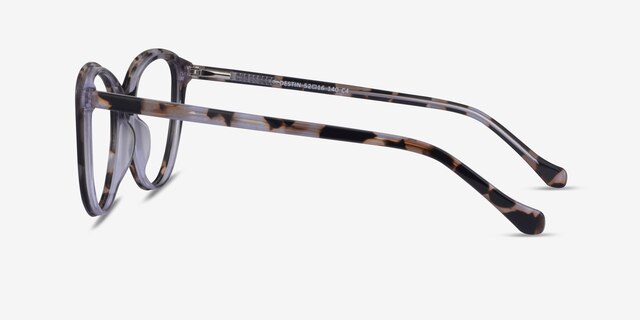 Destin Ivory Tortoise AcetateEyeglass Frames from EyeBuyDirect, Side View