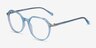 Niagara Clear Blue AcetateEyeglass Frames from EyeBuyDirect, Angle View