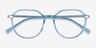 Niagara Clear Blue AcetateEyeglass Frames from EyeBuyDirect, Closed View