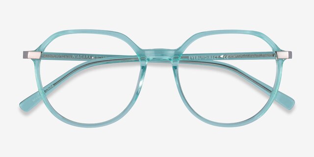 Niagara Clear Green AcetateEyeglass Frames from EyeBuyDirect, Closed View
